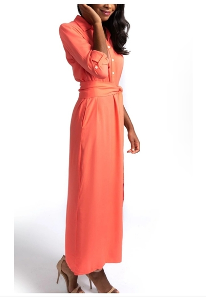 Antik Batik Dresses & Skirts - Antik Batik marina gown maxi dress in coral